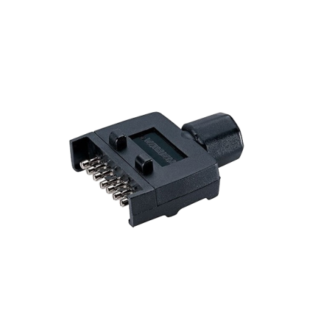 TRAILER PLUG 7 PIN FLAT PLASTIC MALE