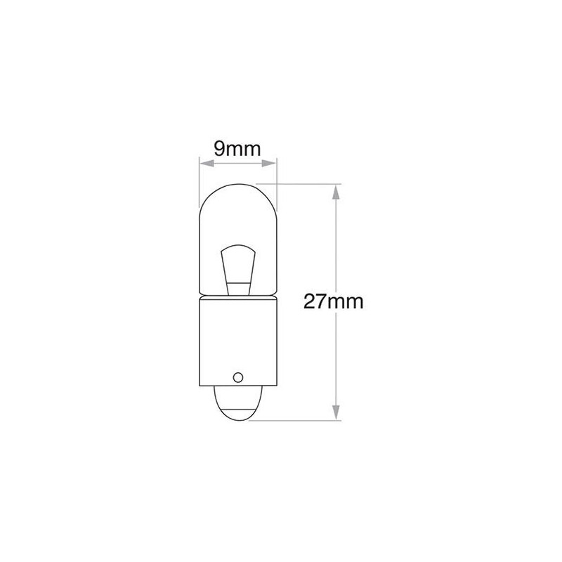LIGHTING BAYONET GLOBE 12 VOLT 4 WATT BA9S