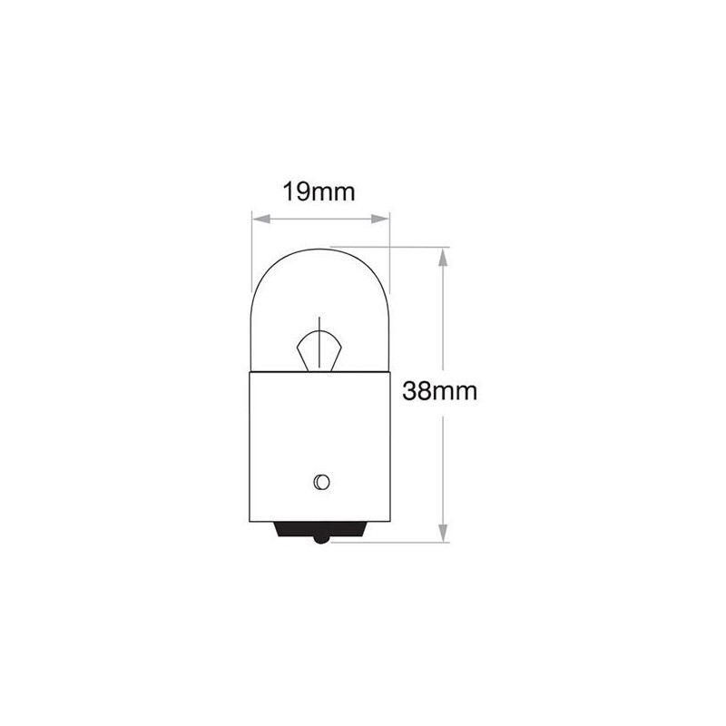 LIGHTING BAYONET GLOBE 12 VOLT 10 WATT BA15S