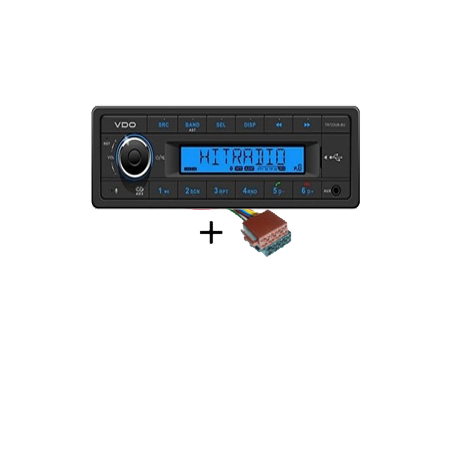 AUDIO VDO RADIO TUNER 24 VOLT WITH AUX INPUT & BLUETOOTH