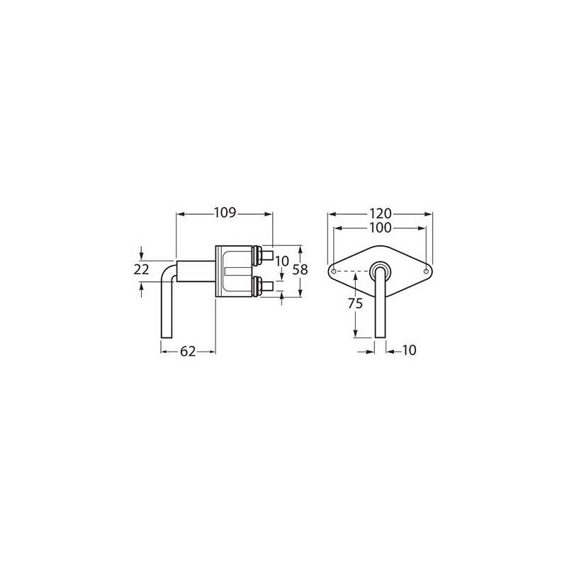 BATTERY ISOLATOR ON-OFF 100 AMP RATED