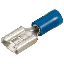 CRIMP TERMINAL  BLUE FEMALE BLADE TERMINALS