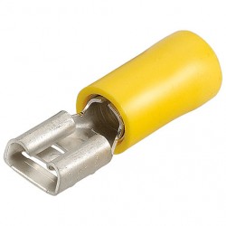 CRIMP TERMINALS YELLOW FEMALE BLADE TERMINALS