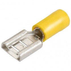 CRIMP TERMINALS YELLOW FEMALE BLADE TERMINALS