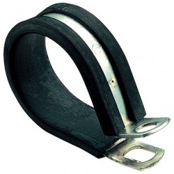 P-CLAMP 27MM RUBBER & STEEL 10 PCS