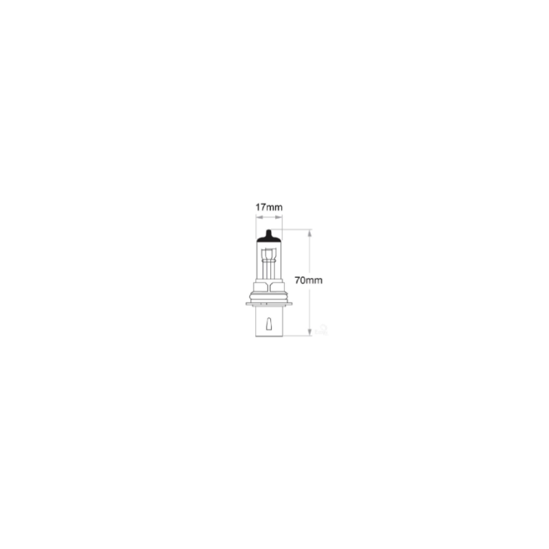 LIGHTING HB1 HALOGEN GLOBE 12 VOLT 60/45 WATT P29T SUPER WHITE