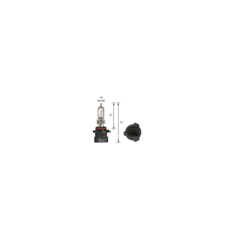LIGHTING HB3A HALOGEN GLOBE 12 VOLT 65 WATT CLEAR