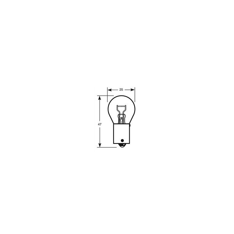 LIGHTING BAYONET GLOBE 12 VOLT 21 WATT BA15D