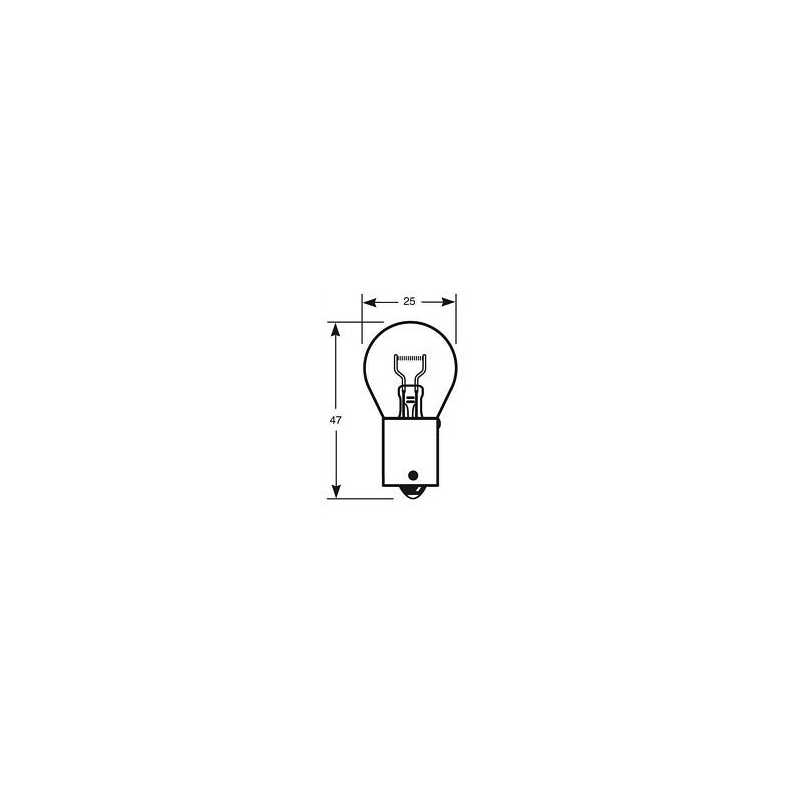 LIGHTING BAYONET GLOBE 12 VOLT 18 WATT BA15S