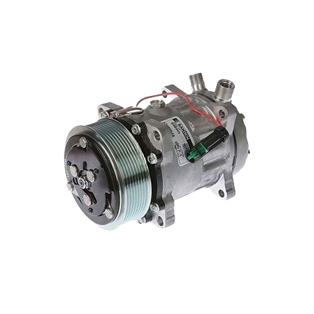AIR- CON COMPRESSOR SUIT M.A.N TRUCKS KOMATSU 24 VOLT DIRECT MOUNT SANDEN SD7H15