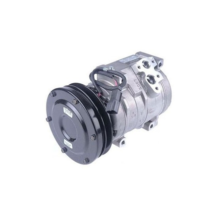 AIR- CON COMPRESSOR GENUINE DENSO SUIT CATERPILLAR 24 VOLT DIRECT MOUNT 10S17C