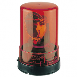 LIGHTING HALOGEN BEACON RED 24 VOLT PERMANENT MOUNT