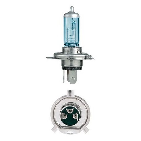 LIGHTING H4 HALOGEN GLOBE 12 VOLT 60/55W ARTIC BLUE