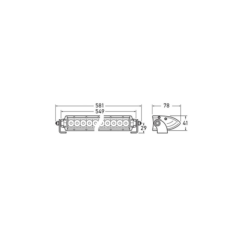 LIGHTING LED LIGHT BAR HELLA SPOT-FLOOD 6-36 VOLTS