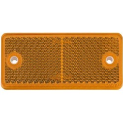 LIGHTING REFLECTOR AMBER 40 X 90 MM  50 PCS