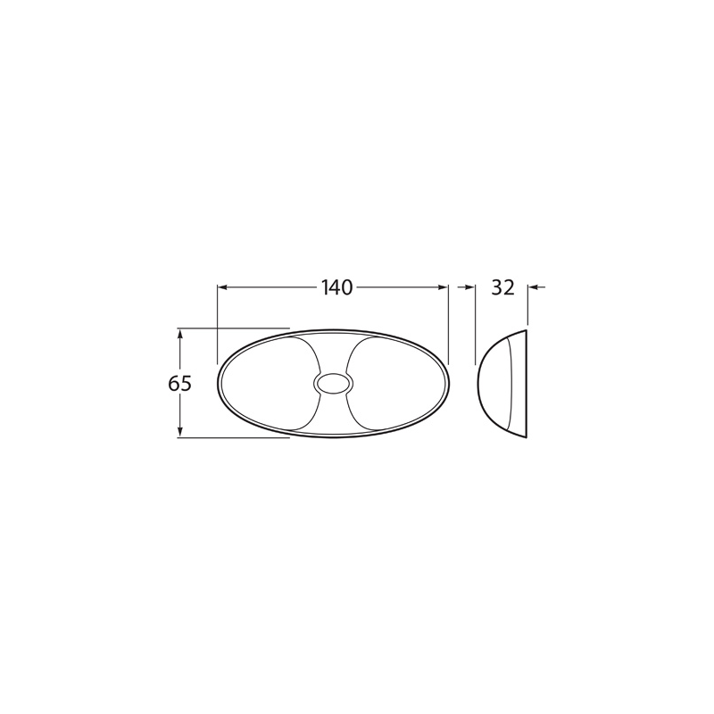 LIGHTING SIDE MARKER AMBER/RED  LED 9-33 VOLTS