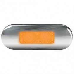 LIGHTING FRONT MARKER LIGHT AMBER LED 12 OR 24V