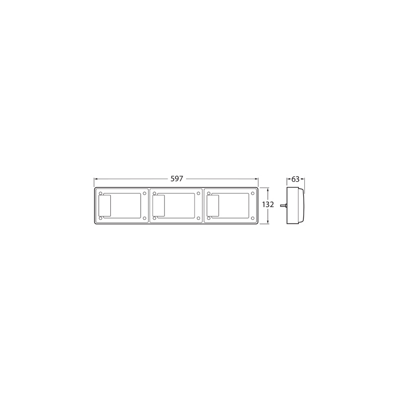 LIGHTING COMBINATION LAMP JUMBO STOP/TAIL/INDICATOR 9-33 VOLTS