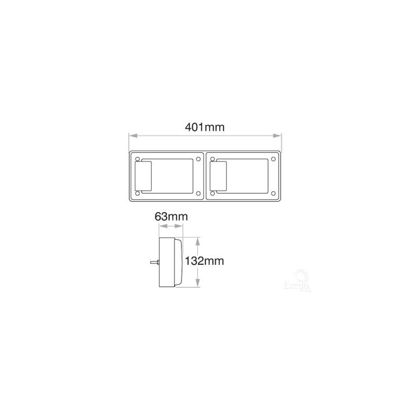 LIGHTING COMBINATION LAMP STOP/TAIL/INDICATOR LIGHT LED 9 TO 33V
