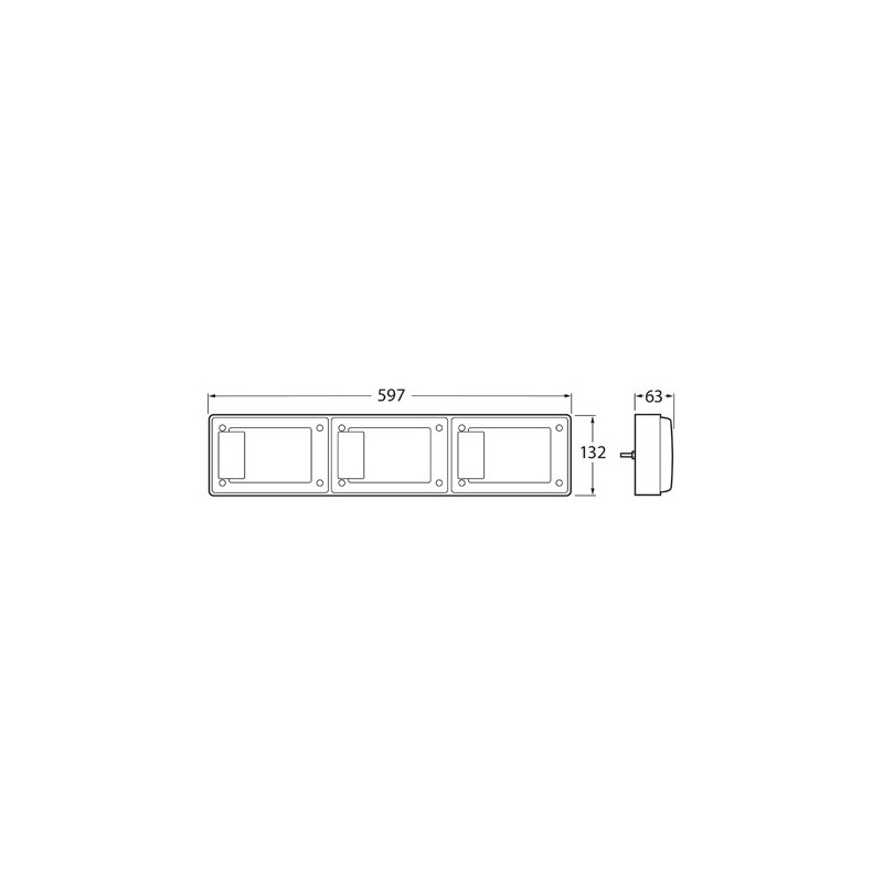 LIGHTING COMBINATION LAMP JUMBO STOP/TAIL/INDICATOR 12-24 VOLTS