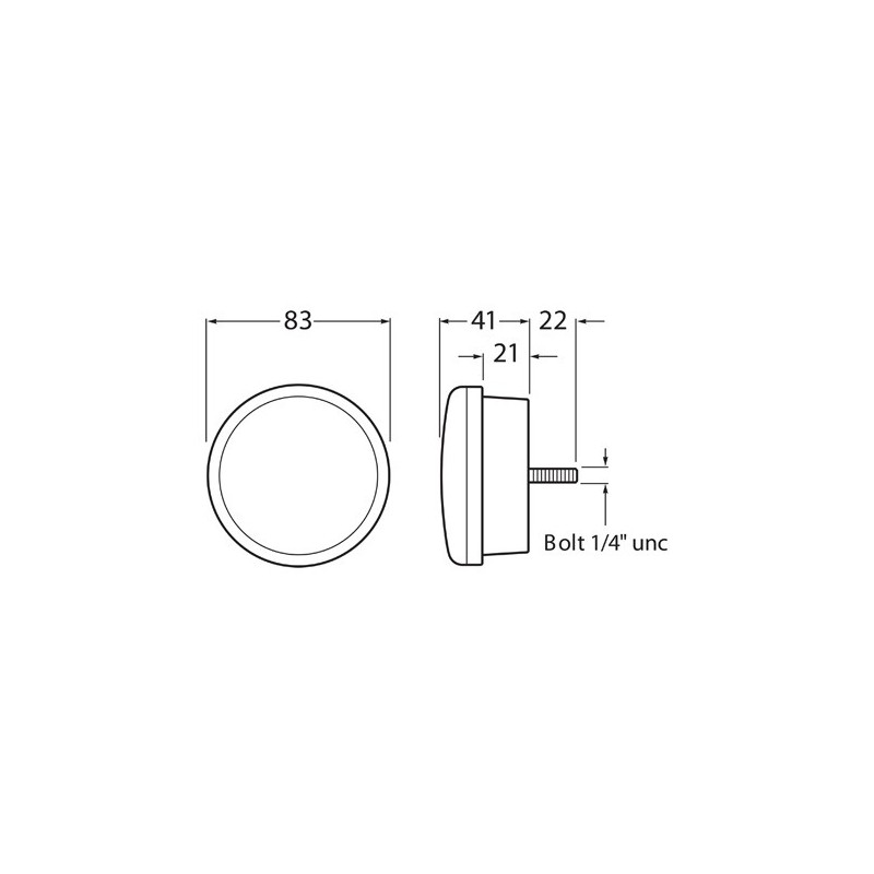 LIGHTING COMBINATION LAMP STOP/TAIL/INDICATOR 12-24 VOLTS