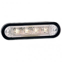 LIGHTING FRONT MARKER CLEAR LED 9-32 VOLTS