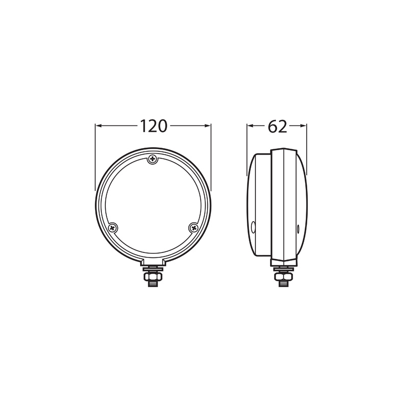 LIGHTING FRONT INDICATOR FLASHERS LED 9-32  VOLTS BOLT MOUNT