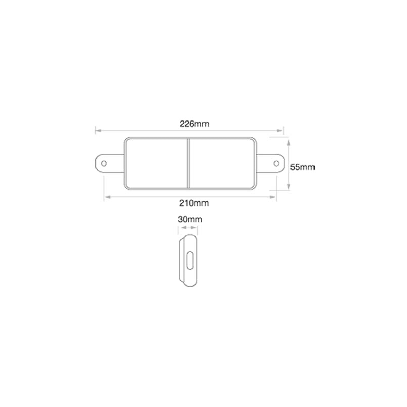 LIGHTING FRONT INDICATOR FLASHERS LED 9-32 VOLTS FLUSH MOUNT
