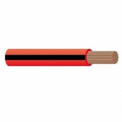 WIRE 4MM SINGLE CORE WITH TRACER CABLE RED/BLACK 30M