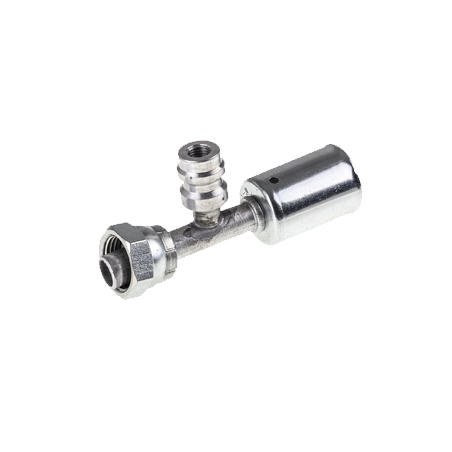 AIR CONDITIONING STEEL FITTING  8 FOR - BEADLOCK 8 STRAIGHT WITH R134a PORT
