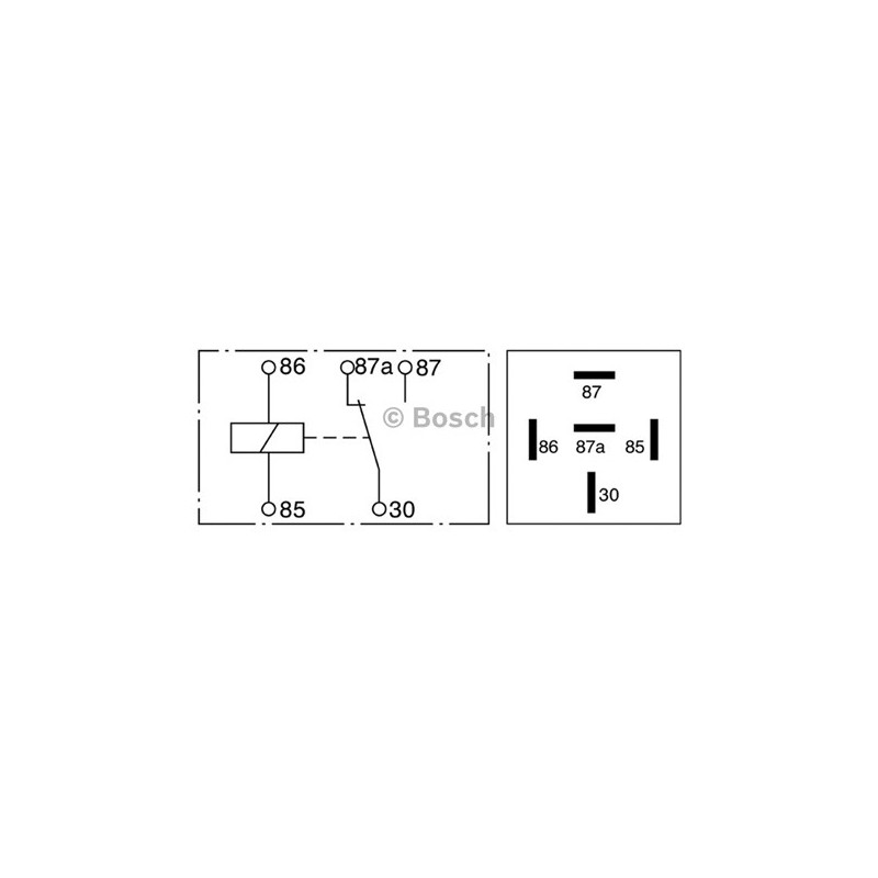 ELECTRICAL CHANGE OVER RELAY 12 VOLT 30/20 AMP BOSCH