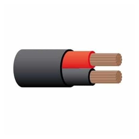 WIRE 4MM TWIN SHEATH CABLE RED/BLACK 30M