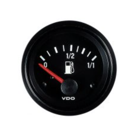 GAUGE FUEL 24 VOLTS 10-180 Ohms 52MM WITH ADJUSTABLE RESISTANCE