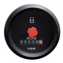 GAUGE HOURMETER ROUND 52MM 12 VOLTS