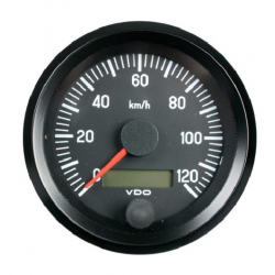 GAUGE SPEEDOMETER 12-24 VOLTS 0 TO 120 KPH