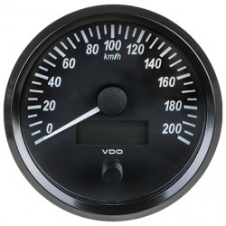 GAUGE SPEEDOMETER 12-24 VOLTS 0 TO 200 KPH