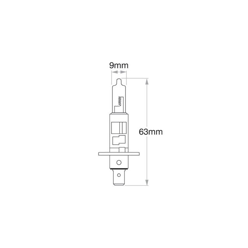 LIGHTING H1 HALOGEN GLOBE 24 VOLT 70 WATT PLUS 100