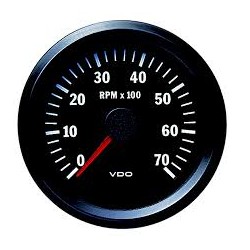 GAUGE TACHOMETER ELECTRIC 12 VOLT 0-7000 RPM 80 MM