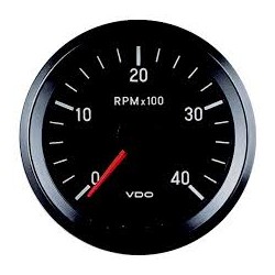 GAUGE TACHOMETER ELECTRIC 12 VOLTS 0-4000 RPM 80 MM