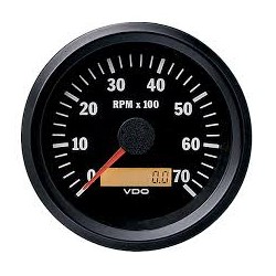 GAUGE TACHOMETER ELECTRIC 12-24 VOLTS 0-7000 RPM 85 MM