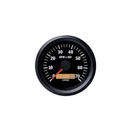 GAUGE TACHOMETER ELECTRIC 12-24 VOLTS 0-7000 RPM 85 MM
