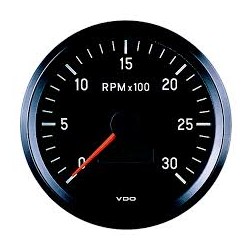 GAUGE TACHOMETER ELECTRIC 12-24  VOLTS 0-3000 RPM 100 MM