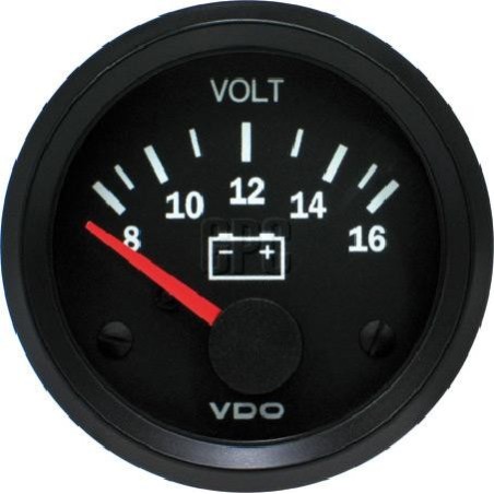 GAUGE VOLT 9 TO 16 VOLTS ROUND ANALOGUE
