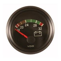 GAUGE VOLT 24 VOLTS ROUND ANALOGUE 52MM