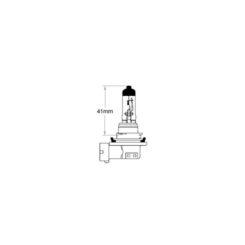 LIGHTING H11 HALOGEN GLOBE 24 VOLT 70 WATT LONG LIFE