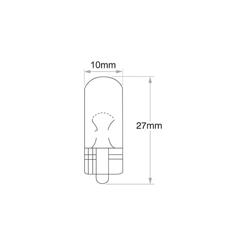 LIGHTING GLOBE WEDGE 12 VOLT 3 WATT T10