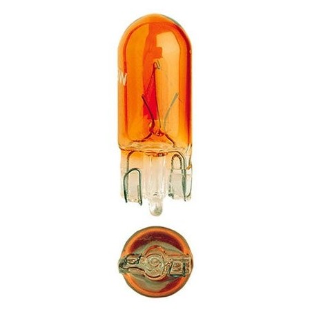 LIGHTING GLOBE WEDGE 12 VOLT 5 WATT T10 AMBER