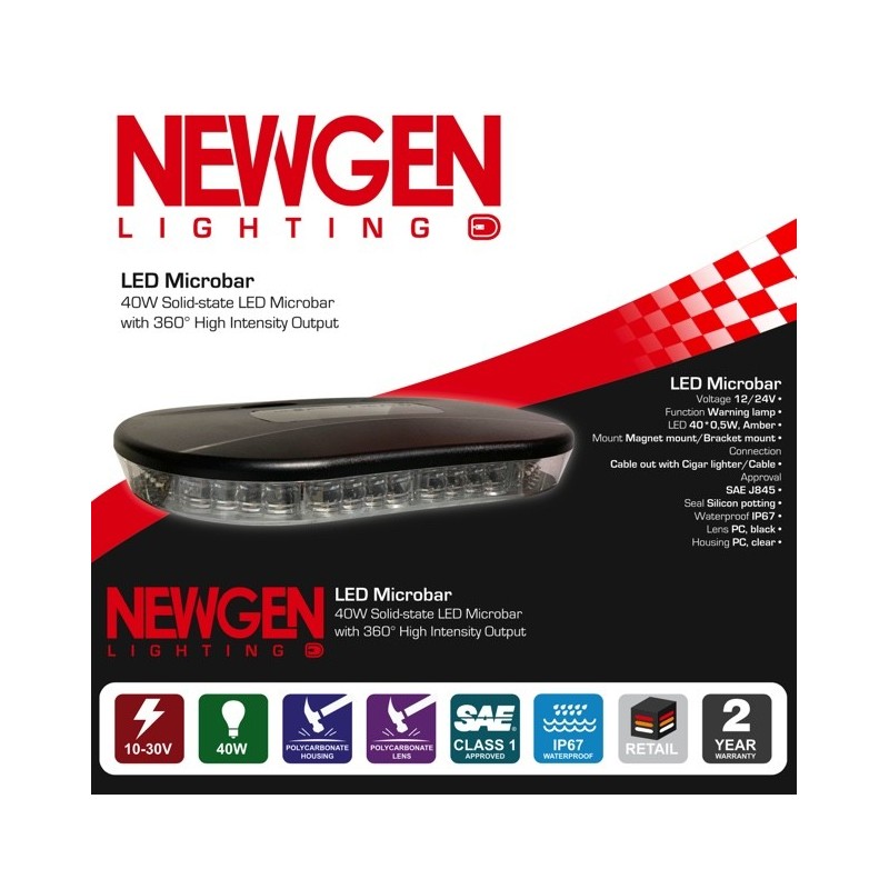 LIGHTING LED MICRO BEACON 12/24 VOLT 40 LED 0.5 WATT