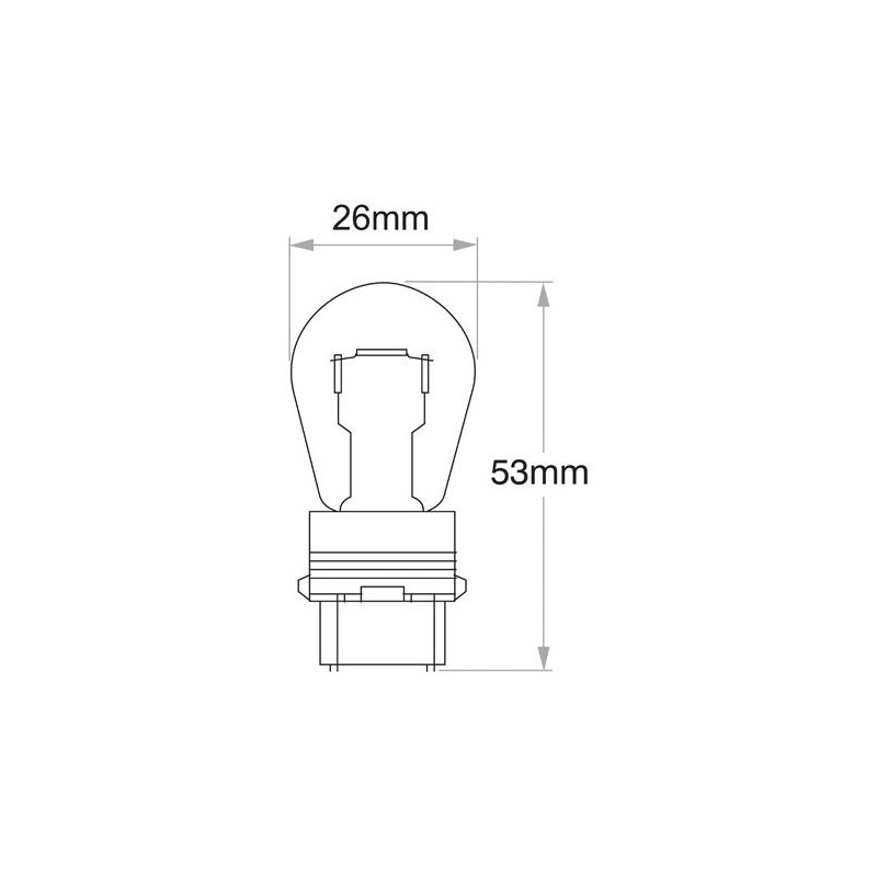 LIGHTING GLOBE WEDGE 12 VOLT 27 WATT