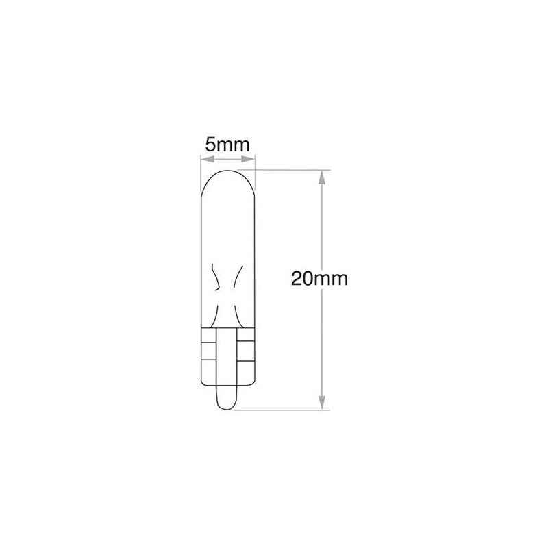 LIGHTING W1,2W WEDGE W2X4.6D GLOBE 24V 1.2W